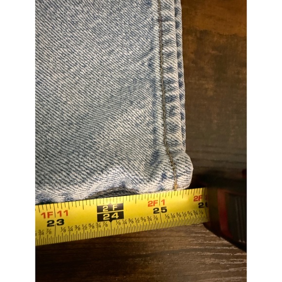 PacSun Mom Jeans 29 Light Wash Blue Good Distressed Ripped Knee Button Fly - Picture 11 of 12